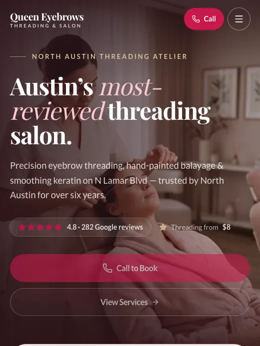 Homepage — mobile