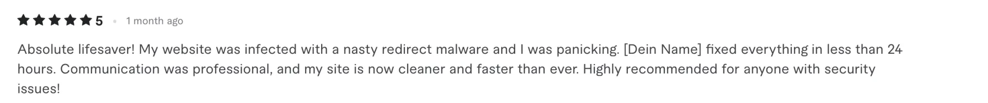 Fiverr client review 2
