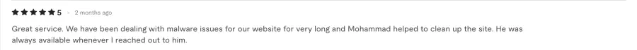 Fiverr client review 8
