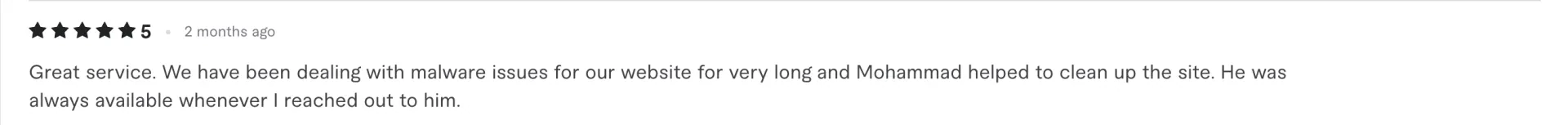 Fiverr client review 8