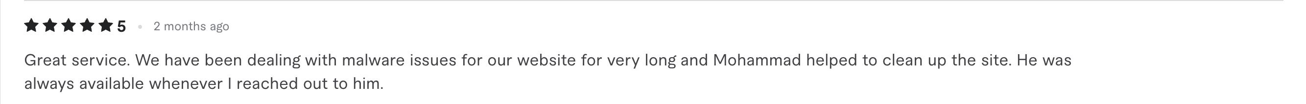 Fiverr client review 8