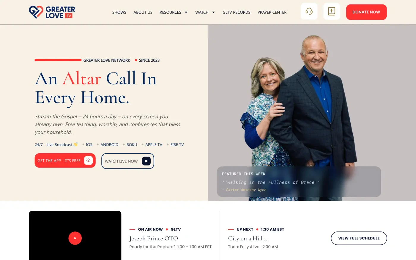Oasis Ministries — Streaming, Church & Store Sites, Monitored 24/7