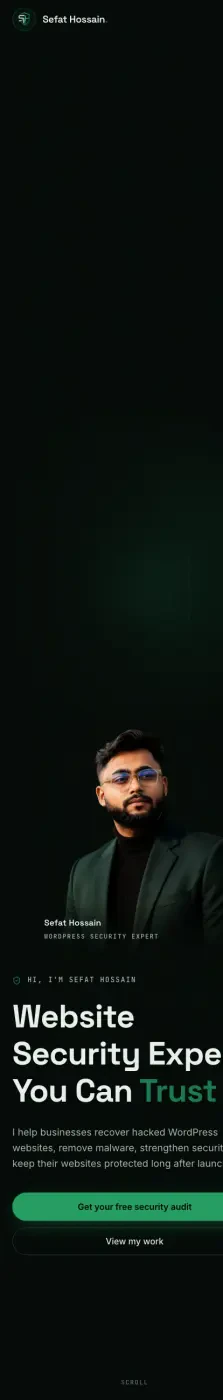 Homepage — mobile